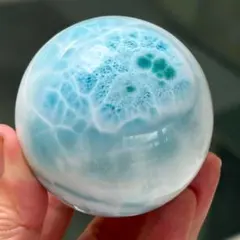 天然無処理 ラリマー スフィア 39.8mm-95.1g - メルカリ