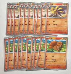 ポケモンカードゲーム 海外版 中国版 キュウコン ロコン ノマカ各10枚