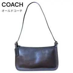 90s COACH オールドコーチ　肩掛け　ショルダーバッグ　ブラウン