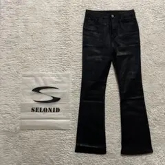 selonid waxed bootscut denim y2k