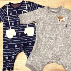 ロンパース　70 秋冬　2点セット　キムラタン　ピッコロ　ビッツ　男の子　女の子