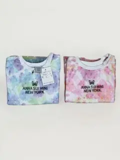 ANNA SUI mini肩あき半袖Tシャツセット90cm100cmタグ付き美品