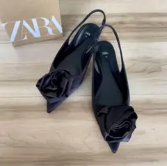 ZARA フラットシューズ パンプス