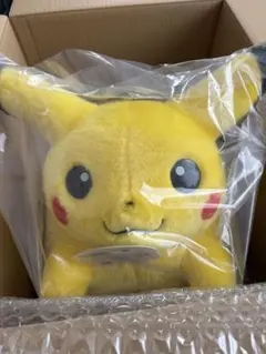 【新品未使用】ポケモン 30周年記念 おかえり!ピカチュウ1/1 ぬいぐるみのサムネイル