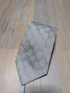 ITALY製　GUCCI GG柄 シルクネクタイ used グッチ