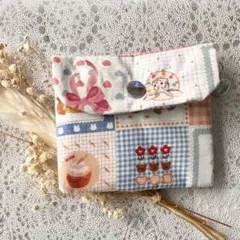 カラフルパッチワークミニ財布