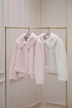 Winter Love Faux Fur Coat powder pink