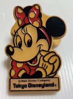 レア　昭和レトロ　ディズニーランド　ミニーマウス　マグネット付クリップ