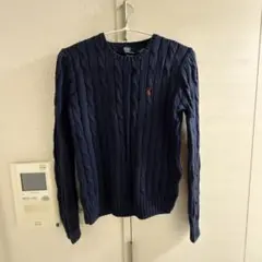 Polo by Ralph Lauren ネイビー ケーブル編みセーター