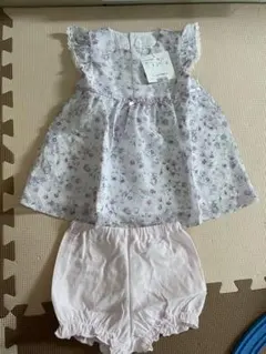 値下げ！完売　Bebe 新品未使用　フリル シフォン ブルマ付き ワンピース