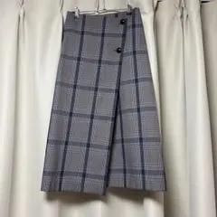 ビューティーアンドユース　ユナイテッドアローズ　チェック柄ラップスカート