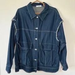2way デニムジャケット フリンジ付き