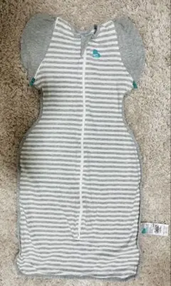 スワドルアップ　Lサイズ　8.5-11kg グレー・ストライプ