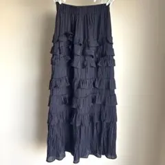 美品‼︎シュガースプーン メニー　フリル　スカートブラック　黒　ロングスカートのサムネイル