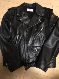 貴重 23aw　セリーヌ　スタッズ　オーバーサイズ ダブルライダース　黒　46 貴重 23aw セリーヌ スタッズ オーバーサイズ ダブルライダース