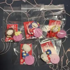 雑貨[フィギュア]ハローキティ チョコエッグ コラボレーション 4種5体