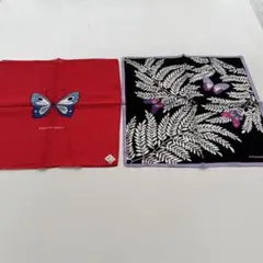 Hanae Mori ハンカチ 2枚セット 蝶々柄