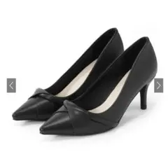 新品GRL ツイストポインテッドトゥパンプス[gd1590] ブラック