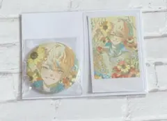 にじさんじ バースデー チェキ風トレカ 缶バッジ セット 緋八マナ