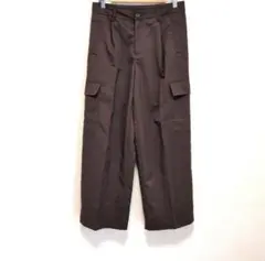 H&M　DAVID　ブラウン　ワイド　ストレート　カーゴパンツ　L～LLのサムネイル