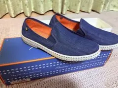 【美品】リビエラ　レディース　36サイズ　デニムスリップオン　箱付き