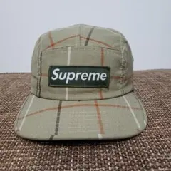 Supreme チェック柄キャップ - メルカリ