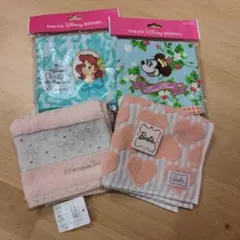 新品未使用♥ディズニー　ミニタオル　タオルハンカチ　4枚セット