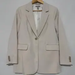 H&M ベージュ テーラードジャケット S オーバーサイズ　レディース