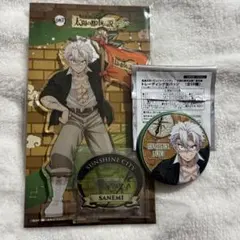 不死川実弥　鬼滅の刃　アクリルスタンド　缶バッチ