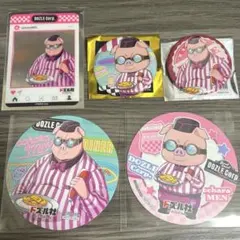 おおはらMEN ドズル社コラボCAFE コースター＆缶バッジ＆クリアカード