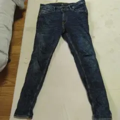 ZARA MAN　スキニーパンツ ダークブルー フェード加工