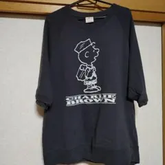 GU　PEANUTS チャーリー・ブラウン Tシャツ L