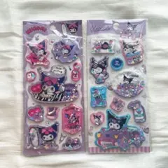 訳あり【海外限定正規品、サンリオライセンス取得】クロミウォーターシール2枚セット