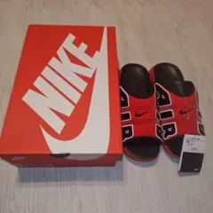 希少カラー赤黒 新品未使用 NIKE モアテン スライド サンダル 26センチ