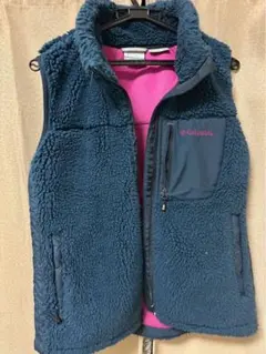 Columbia フリースベスト ネイビー　 Lサイズ