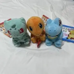 プチぬいぐるみinモンスターボールケース フシギダネ ヒトカゲ ワニノコ