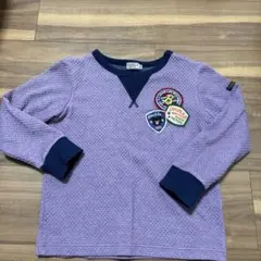 DOUBLE.B ダブルビー　パープル 薄手トレーナー 120