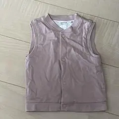【匿名配送】H&Mコットン100%ベスト80㎝くすみピンク