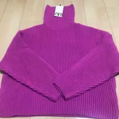 ZARA レディース　 セーター　ニット　アウター ドルマン風