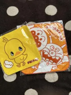 アンパンマン バイキンマン チキンラーメン ひよこちゃん ミニタオル 2枚セット