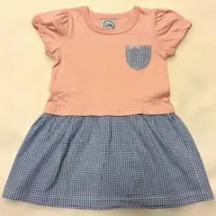 ストンプスタンプ LEEワンピース 100 ピンク ギンガムチェックのサムネイル