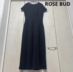 ROSE BUD フリーサイズ　ブラック　半袖オールインワン
