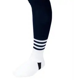 レワード　ストッキング　サポストフレア　ローカット　大人用　ネイビーホワイト