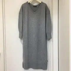 アーバンリサーチ　ニットワンピース　グレー　マタニティ　ロング　Fサイズ