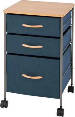 新品未開封 ドウシシャ コンパクトチェスト CNC40-3FNV ネイビー