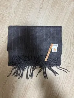 nanouniverse カシミヤ ストライプマフラー Fサイズ