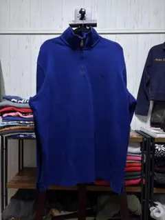 ラルフローレン ハーフジップ スウェット ブルー ②