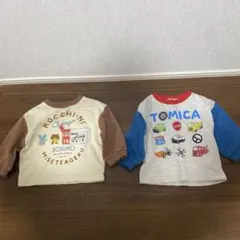ベビー服　長袖　Tシャツ　トミカ　セット　まとめ売り　男の子　90サイズ