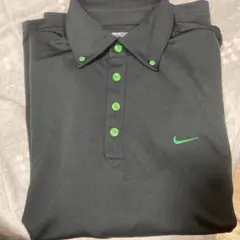 Nike Golf DRI-FIT ブラックポロシャツ　Ｌ