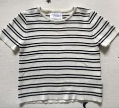 ZARA kidsボーダーサマーニット9-10歳